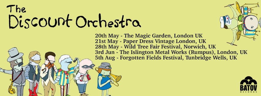 The Discount Orchestra - Upcoming gigs