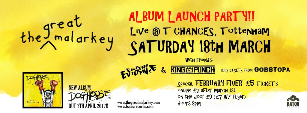 The Great Malarkey UK Album Launch Party