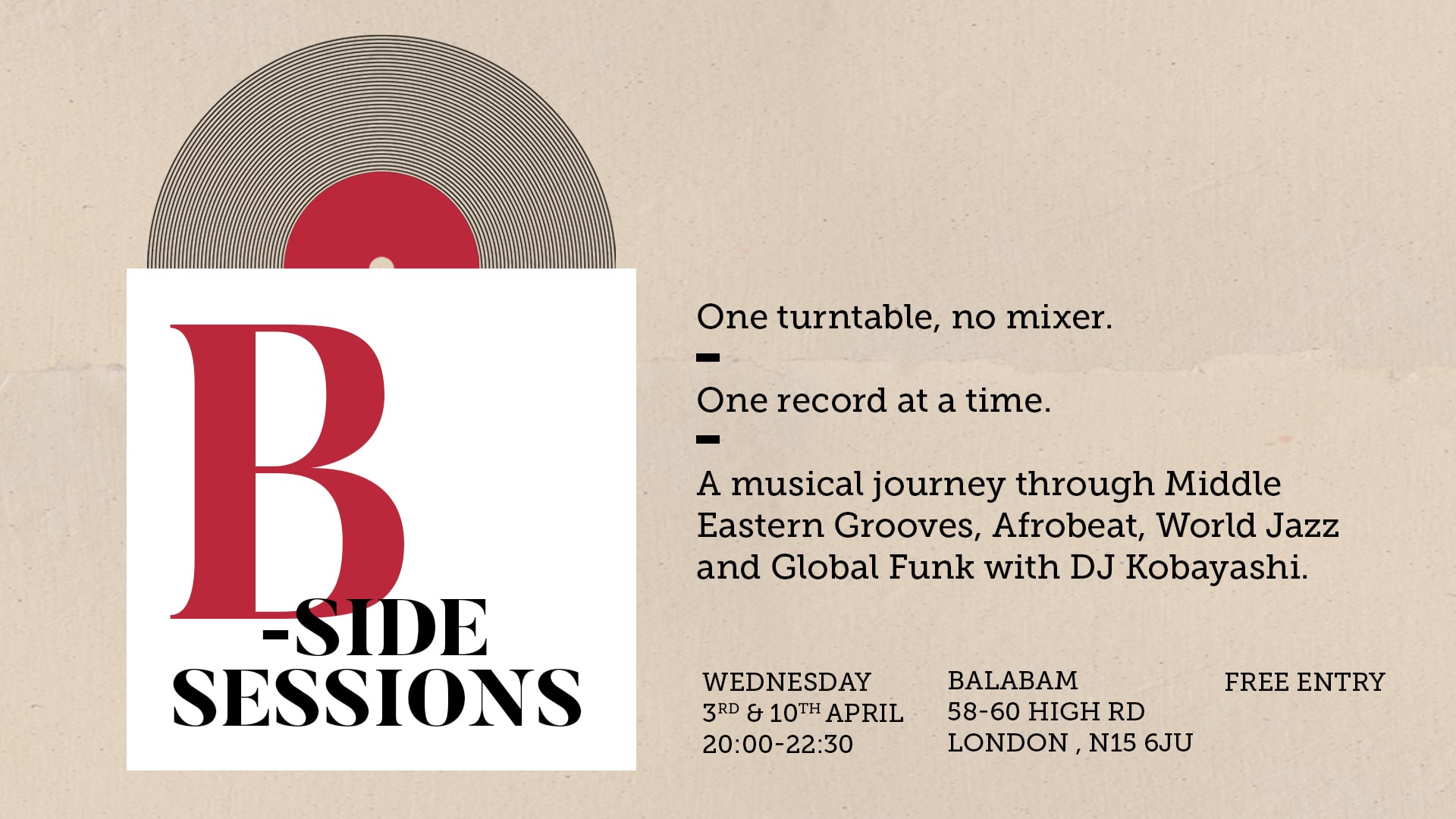 B-Side Sessions With DJ Kobayashi At Balabam | Batov Records